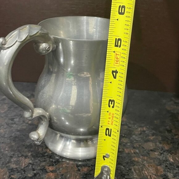 VINTAGE ENGLISH PEWTER MUG MADE IN ENGLAND - Picture 8 of 15